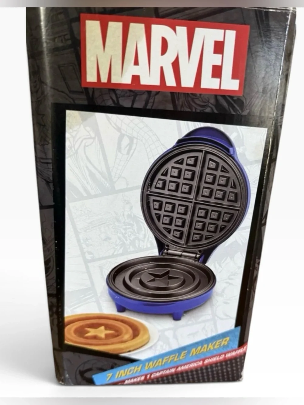 Marvel Captain America Shield Waffle Maker New